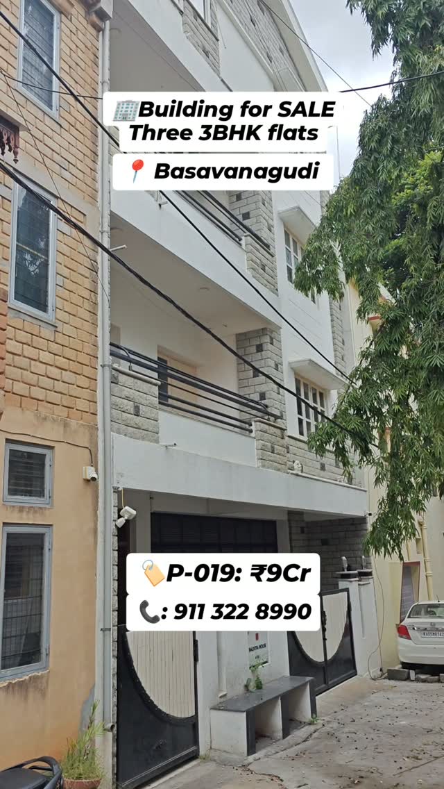 Baldota House — 3BHK Apartment Building (3 Units) in Basavanagudi, Bengaluru — photo 1